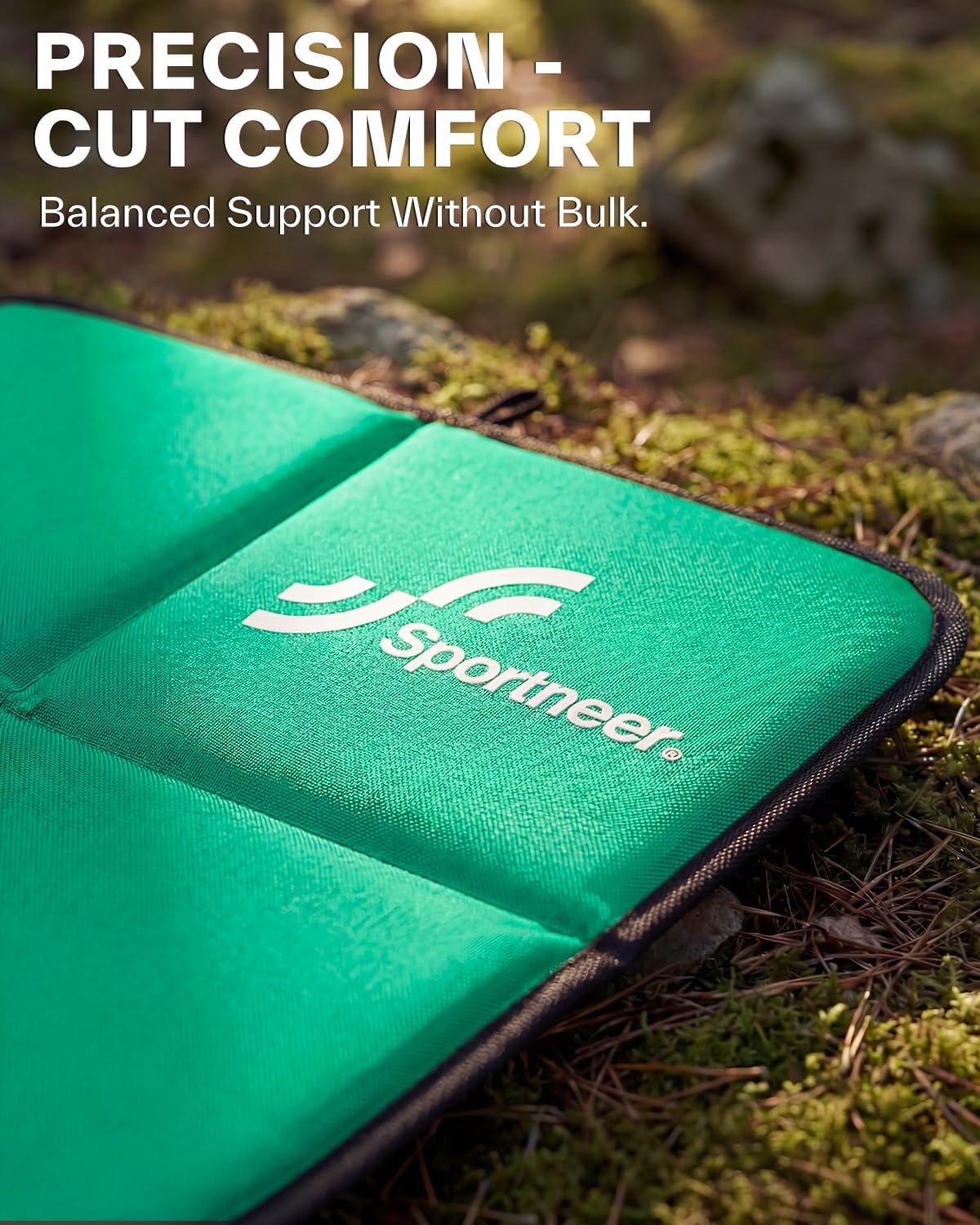 Sportneer Sitting Pad, 0.13lbs Lightweight Waterproof Folding Seat Pad for Backpacking, 15.75'' x 15.75'' Portable Camping Seat Mat for Hiking, Picnics & Outdoor Use