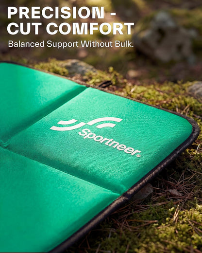 Sportneer Sitting Pad, 0.13lbs Lightweight Waterproof Folding Seat Pad for Backpacking, 15.75'' x 15.75'' Portable Camping Seat Mat for Hiking, Picnics & Outdoor Use