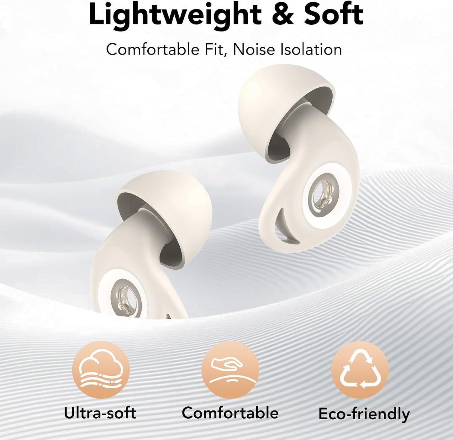 Ear Plugs for Concert,Noise Cancelling Silicone Earplugs for Noise Reduction & Snoring, Concerts,45 dB,Ear Plugs for Sleep, Soft Earplugs Reusable Concert Ear Plug,Hearing Protection with 8 Earpieces