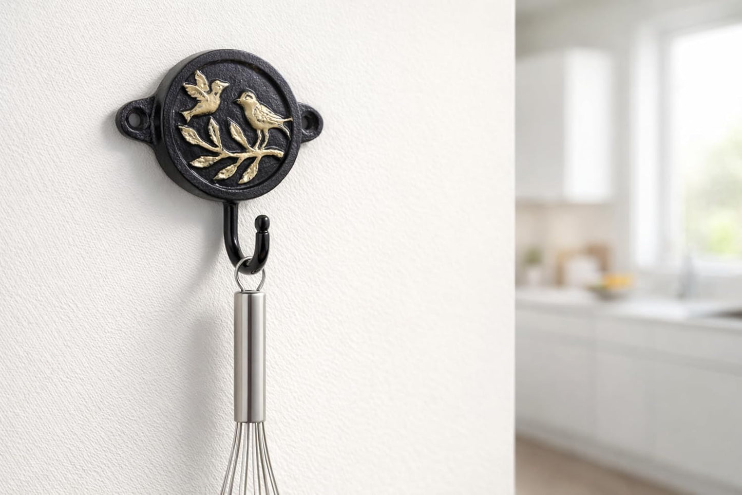 Aluminium Dog Paw Wall Hook for Wall Decor – Rustic Pet-Themed Coat Hook for Keys, Leashes, Towels, Hats & Bags – Decorative Heavy Duty Wall Mounted Hook for Entryway, Bathroom & Bedroom
