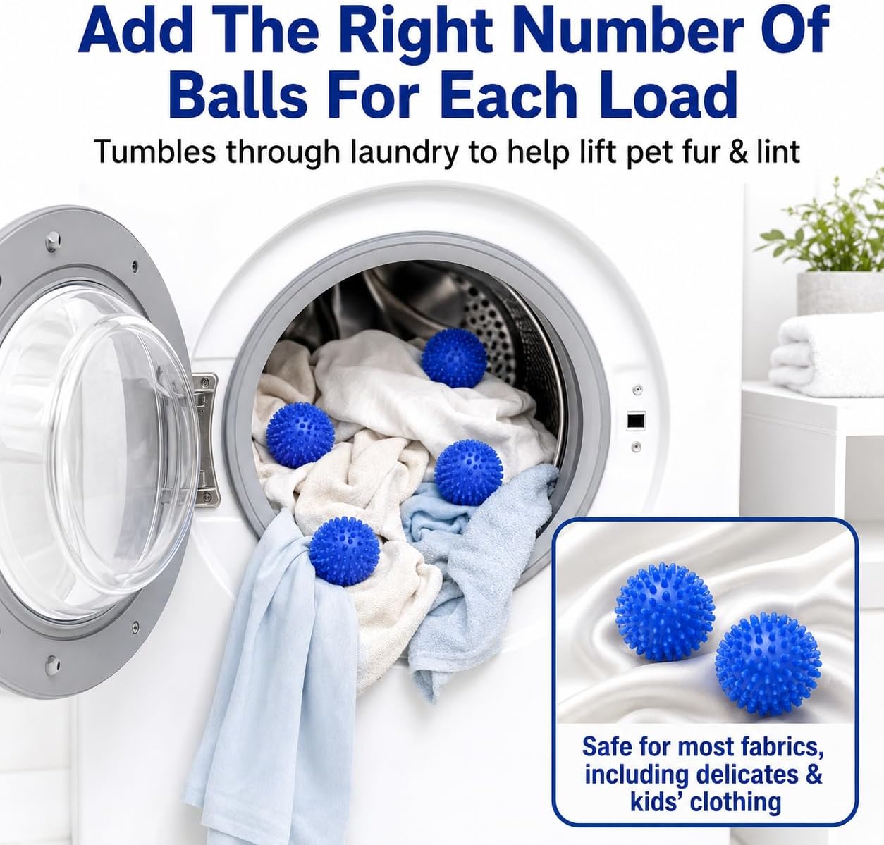 Pet Hair Remover for Laundry, 12 PCS - Reusable Dog & Cat Hair Remover Tool, Effectively Removes Pet Hair, Lint and Dander from Bedding and Clothing, Suitable for Washing Machines, Dryers