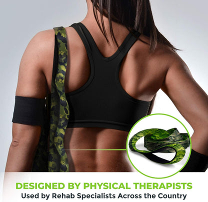 Stretching Strap for Physical Therapy, 12 Multi-Loop Stretch Strap 1.5" W x 8' L, Neoprene Handles, Physical Therapy Equipment, Yoga Straps for Stretching, Leg Stretcher.
