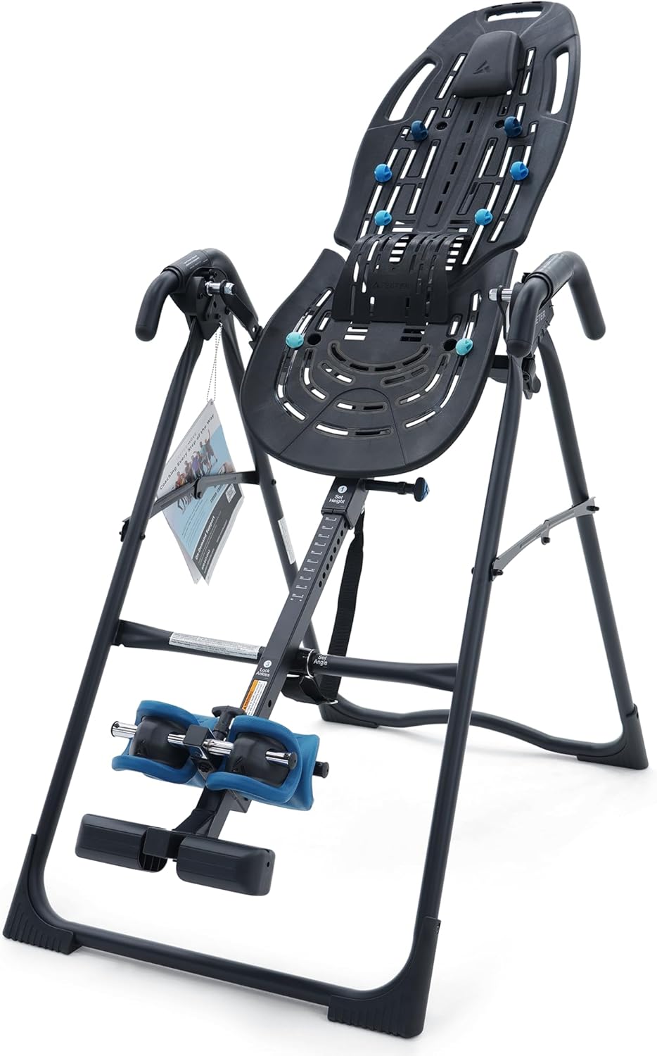 TEETER ComforTrak EP-560 Inversion Table, Decompression Surface for Full-Body Stretch, Ergo Embrace Ankle Supports, Integrated Accessories, UL Safety Certified, Heavy-Duty 300 lb Capacity