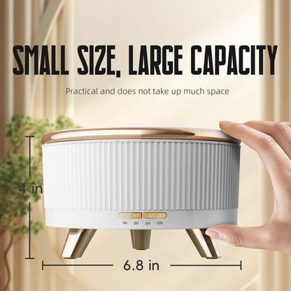 20-Hour Long-Lasting Aromatherapy, 500ML Large Essential Oil Diffuser: Ultrasonic Cool Mist Humidifier with Remote Control, 7 Color Lights, Timer, Auto-Off for Home/Bedroom/Yoga (White)