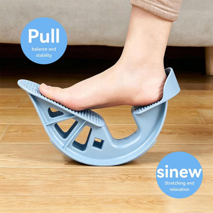 Foot Rocker Calf Stretcher, Multi-Angle Stretching Board with Massage Nubs, for Achilles Ankle Stretch Plantar Fasciitis Relief and Balance Training Exercise Equipment