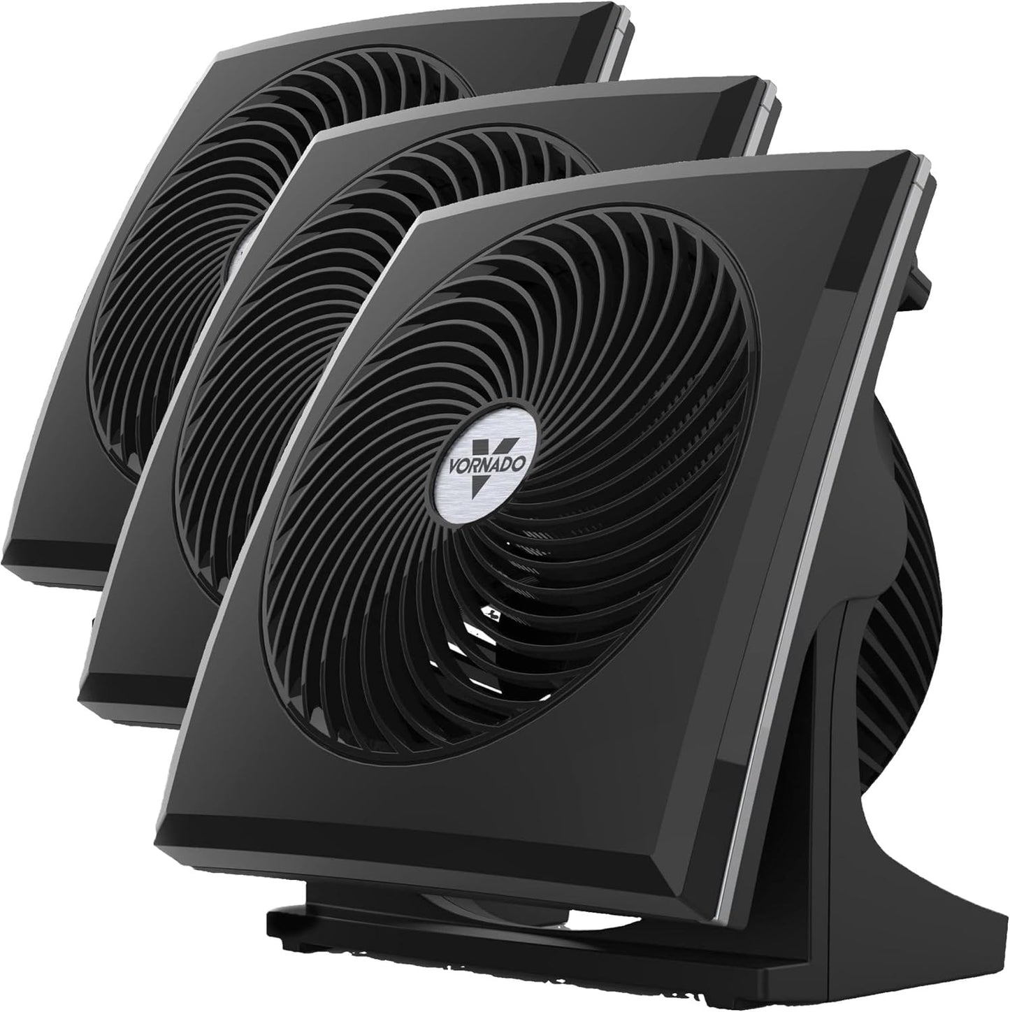 Vornado 573T Small Room Air Circulator Fan with Pivoting Head, Easy Clean Removable Grille, 3 Speed Settings, Black