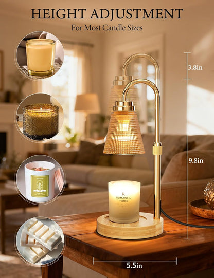 Candle Warmer Lamp with Timer Dimmer, Home Decor for Birthday Gifts Women