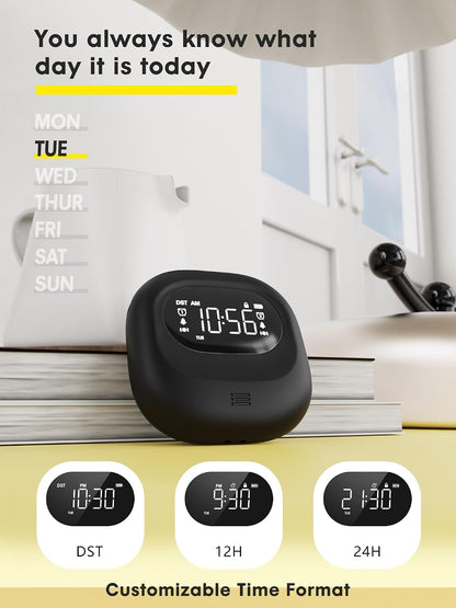 ROCAM Vibrating Alarm Clock Bed Shaker, Rechargeable 3000mAh Battery