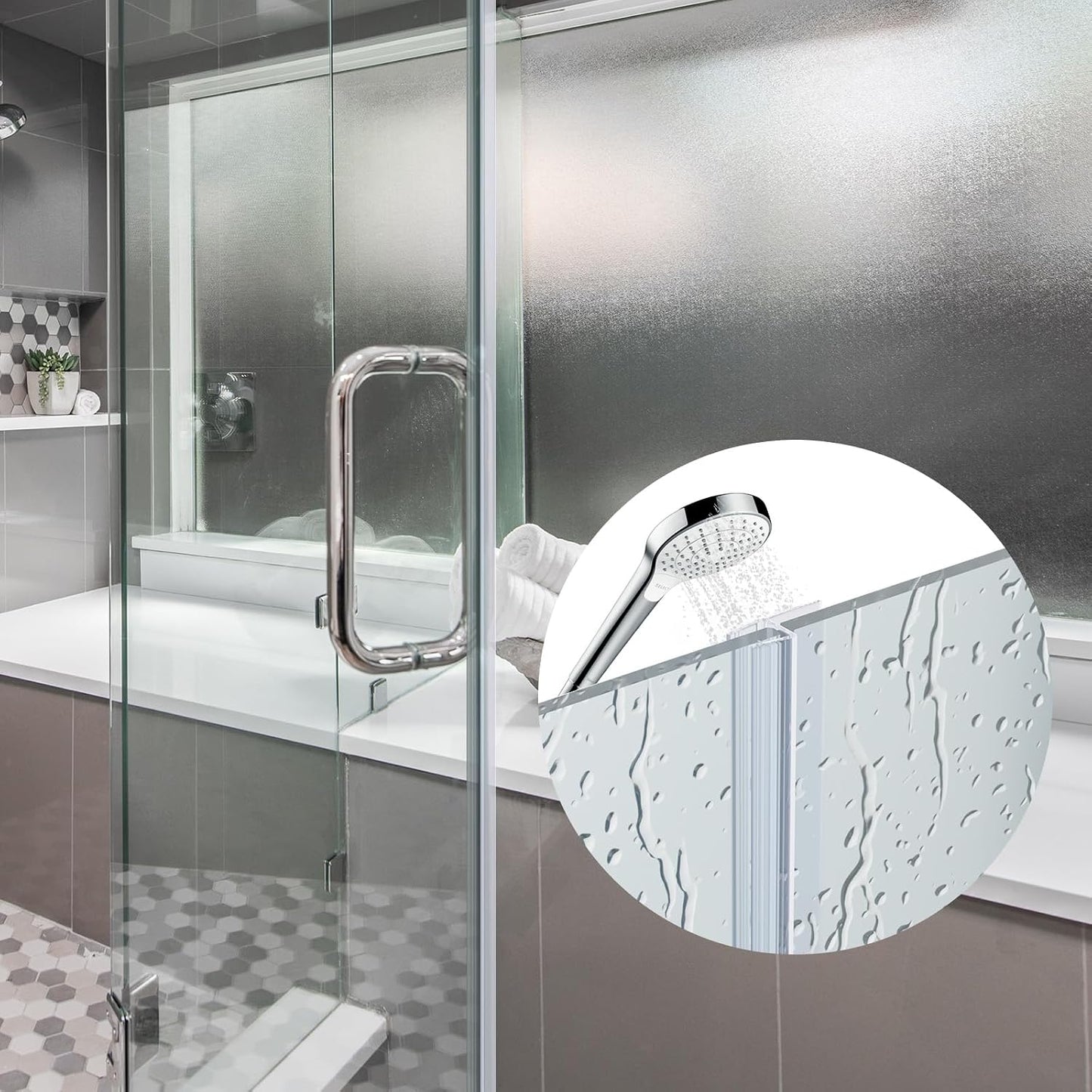 Yecaye 3 Pack 3/8" x 39" Shower Door Bottom Seal Strip, Shower Door Sweep | Shower Door Sweep for 3/8'' (10mm) Doors, Frameless Glass Shower Door Seal Strip Stop Shower Leaks and Create a Water Barrier