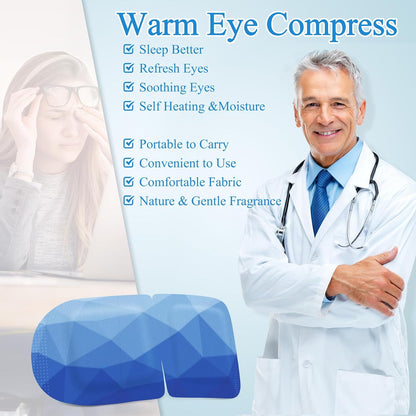 Steam Eye Mask Heated Eye Masks For Dry Eyes, Unscented