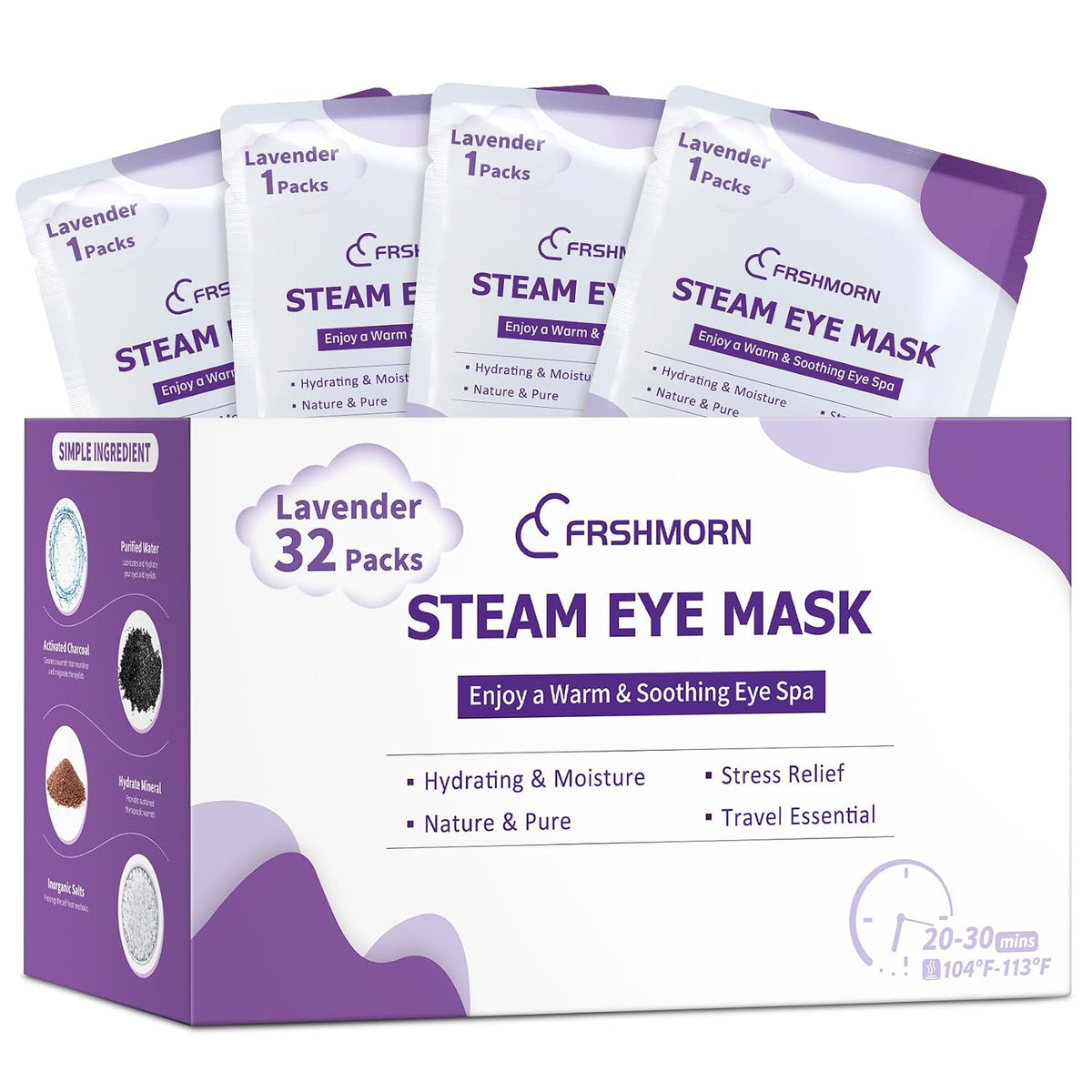 Steam Eye Mask Heated Eye Masks For Dry Eyes, Unscented