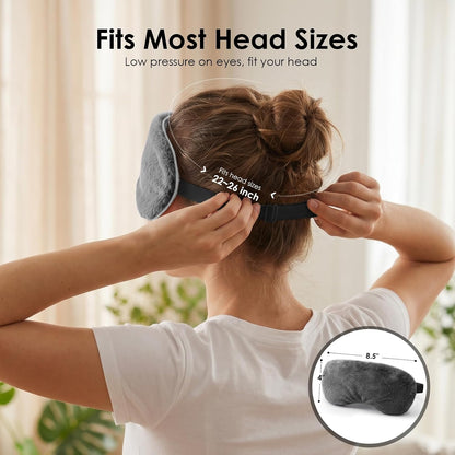 MORLIDEN Heated Eye Mask for Dry Eyes & Stye - Microwavable Warm Compress