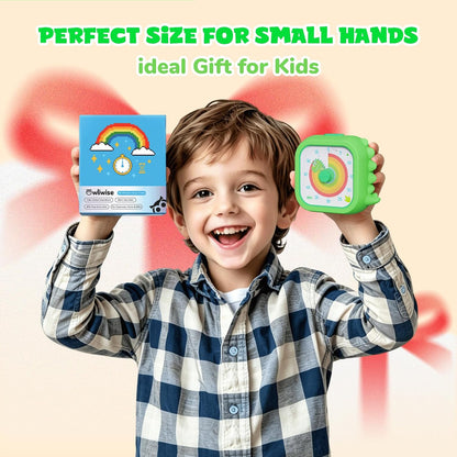 Owliwise Visual Timer for Kids, 60 Minute Countdown Timer with Silent Operation, Cute Pomodoro Rainbow Disk Time Management Tool for Classroom and Home Study, for Kids Desk, Office Desk and Meetings
