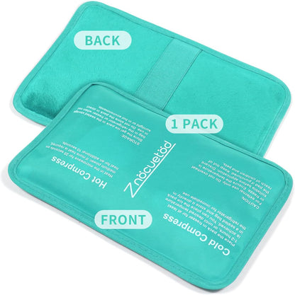 Gel Ice Packs for Injuries Reusable 2 Packs Hot Cold Gel Wrap with Strap
