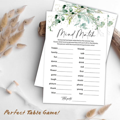 What’s on Your Phone Game Cards Set of 30, 5x7 in Icebreaker Bingo Cards, Greenery Office Team Games, Birthday Party Games for Adults, Back to School - 02