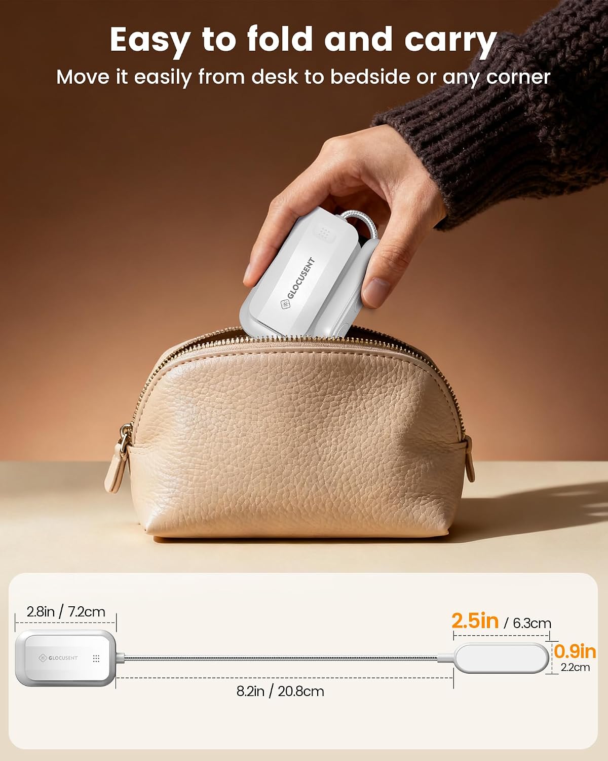 Glocusent 13 LED Book Lights for Reading at Night, Gifts for Book Lovers