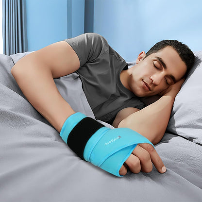 Comfytemp Wrist Ice Pack Wrap Carpal Tunnel Relief Wrist Brace, 2 Packs