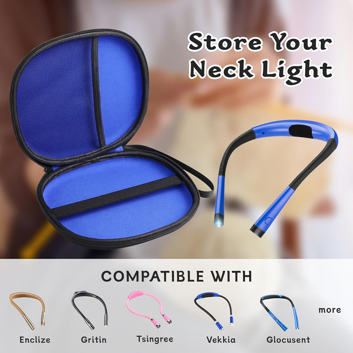 Case for Book Reading Light Compatible with Glocusent & Gritin