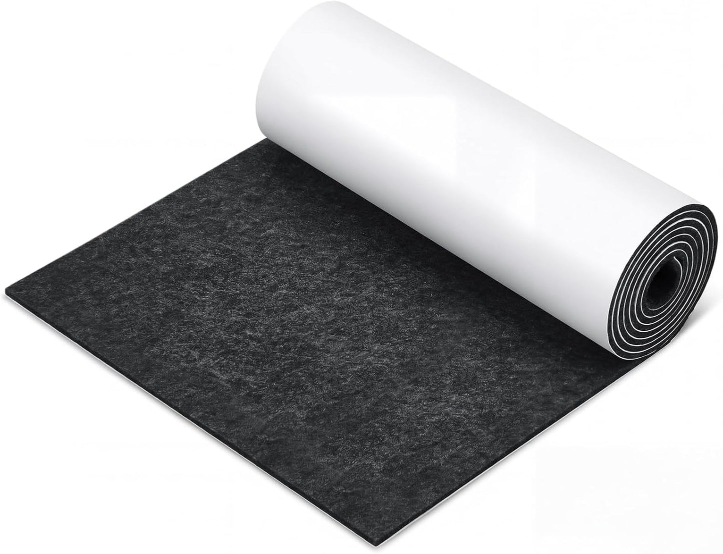 Fullhawl Large Felt Furniture Pads 8 x 60 Inch Non Slip Self Adhesive Heavy Duty Cuttable Strip Roll Felt Sheet Tape for Protecting Hardwood Floors Chair Wall, White