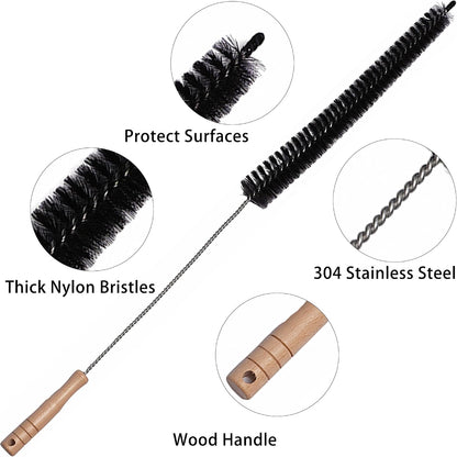 47.24 inch Extra Long Dryer Lint Brush, Flexible Dryer Vent Cleaner Brush | for Deep Cleaning of Lint Trap, Refrigerator Coils, Dust and Pet Hair – for Fire Risk Reduction & Better Efficiency, 1PCS