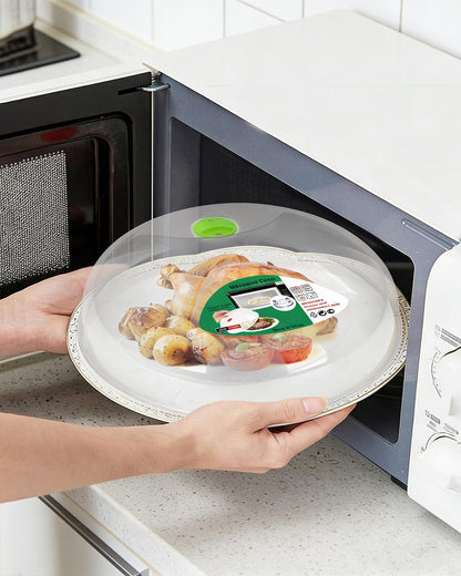 Microwave Splatter Cover, Microwave Cover for Food, Large Microwave Plate Cover Guard Lid with Steam Vents Keeps Microwave Oven Clean, 11.5 Inch BPA Free & Dishwasher Safe