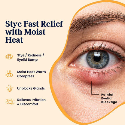 30 Pack Self-Heating Steam Eye Masks for Dry Eyes: Moist Heat Warm Compress