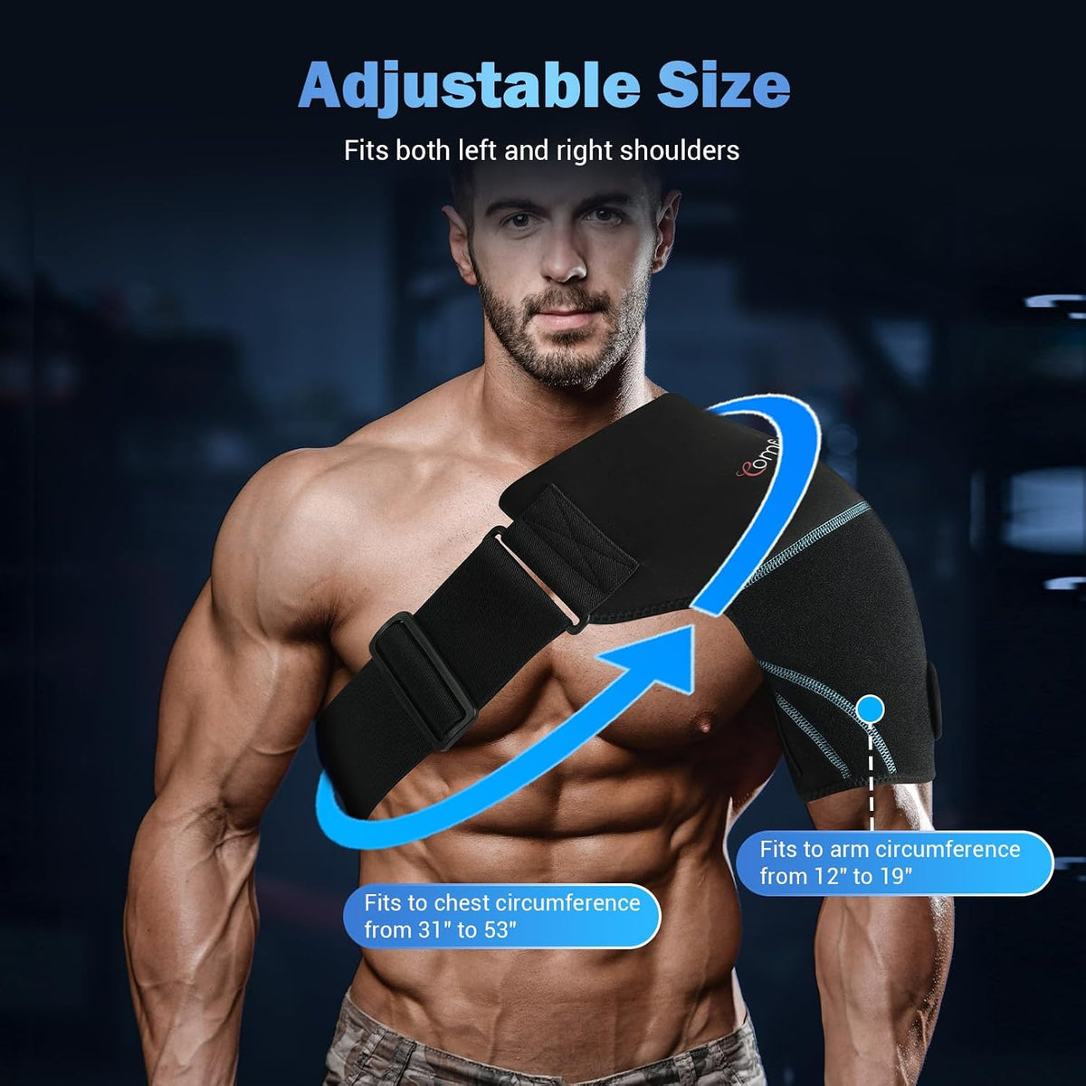 Comfytemp Shoulder Ice Pack Wrap, Shoulder Brace Rotator Cuff Cold Therapy