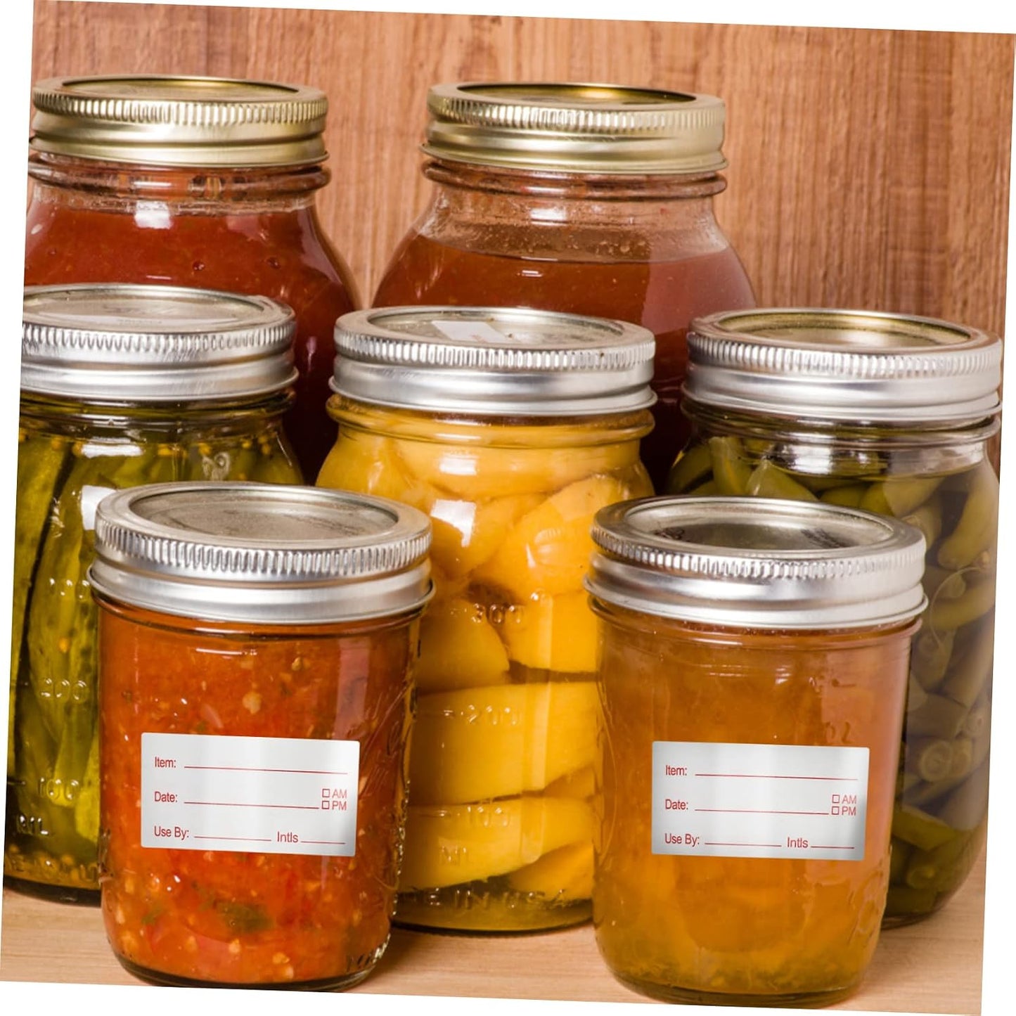 SHINEOFI Removable Food Date Labels for Kitchen Containers Pantry Freezer Canning Meal Prep Organization Stickers