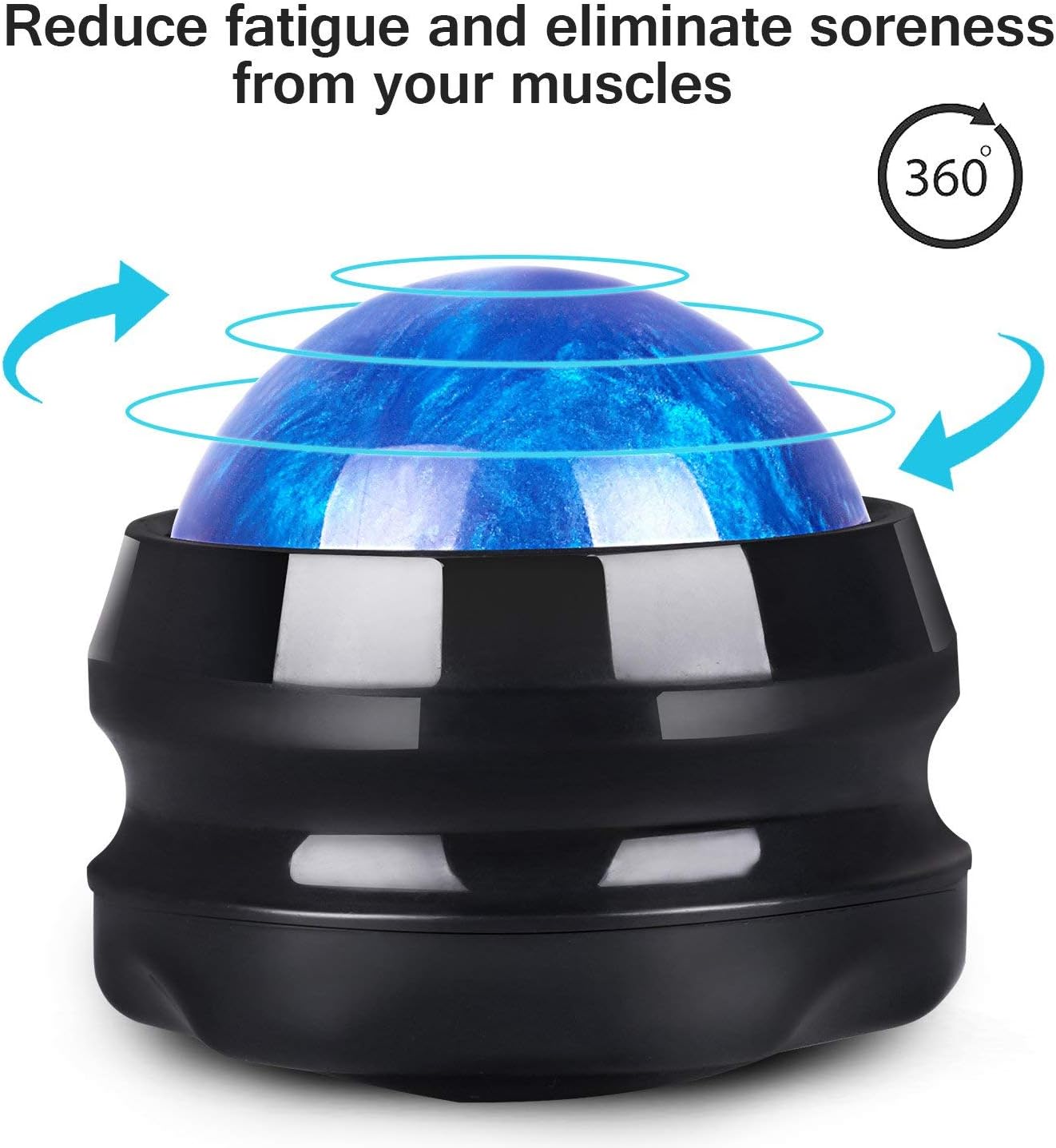 Solacium Manual Massage Roller Ball - Massager and Therapy Tool for Sore Muscles, Shoulders, Arms, Neck, Back, Feet, Body, Deep Tissue, Stiffness, Joint Pain, Stress Relief
