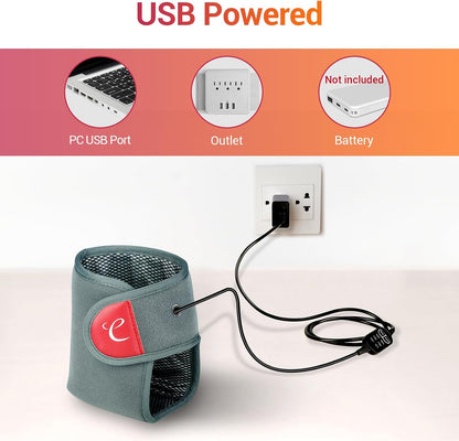 Comfytemp USB Wearable Heating Pad for Ankle and Feet for Sprained Ankle