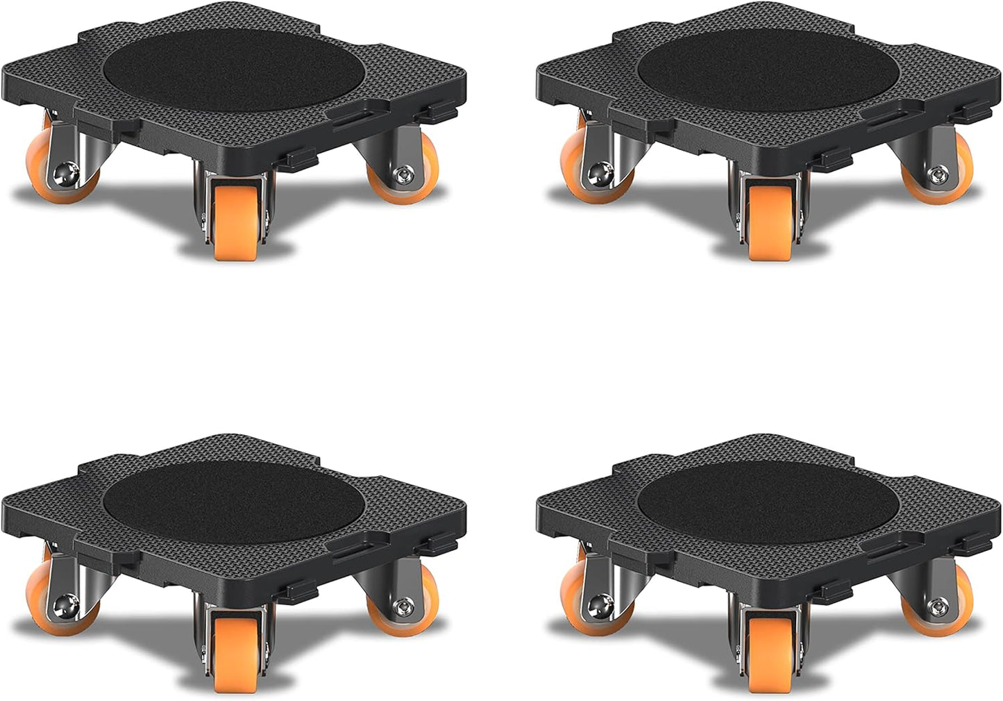 ONEON Furniture Mover with Wheels, 360° Rotation Wheels Furniture Dolly for Moving Heavy Furniture, Appliances, 660 LB Max Load Capacity with Auxiliary Lifter - Connect Dolly