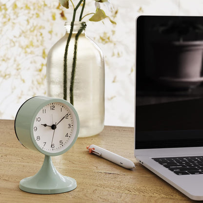 AYRELY® 3" Analog Alarm Clock, Retro Small Clock, Desk Clock for Bathroom