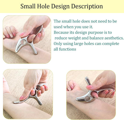 Gua Sha Trigger Point Massage Tool -Thumb Protector,Deep Tissue Massage,Muscle Scraper Tool (T)
