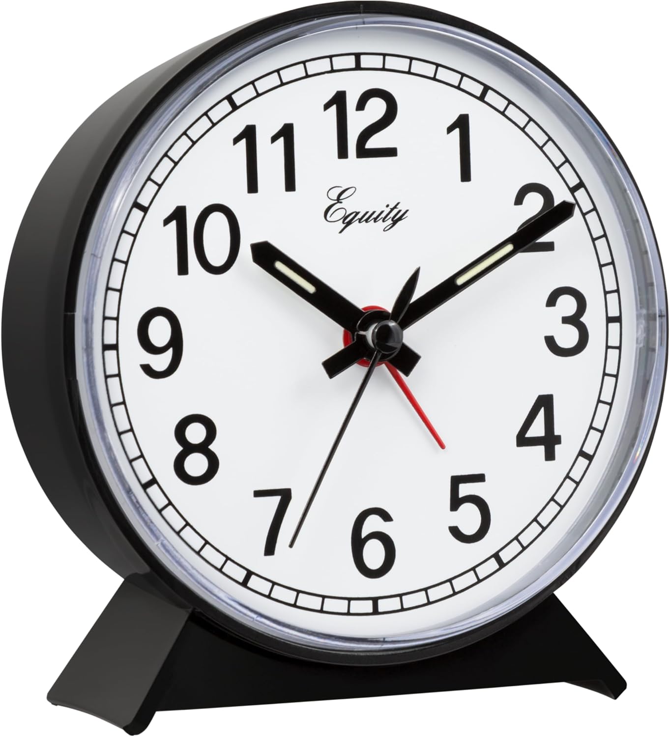Equity 14075 Black Analog Wind-Up Alarm Clock