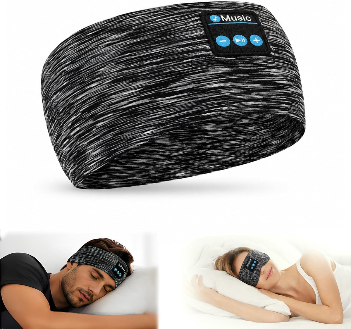Sleep Bluetooth Headphones, Sleep Headphones Headband Wireless for Sleeping Side Sleeper, Wireless Sleep Earphones for Workout Sports Yoga Running Travel(Pinkish Yellow)