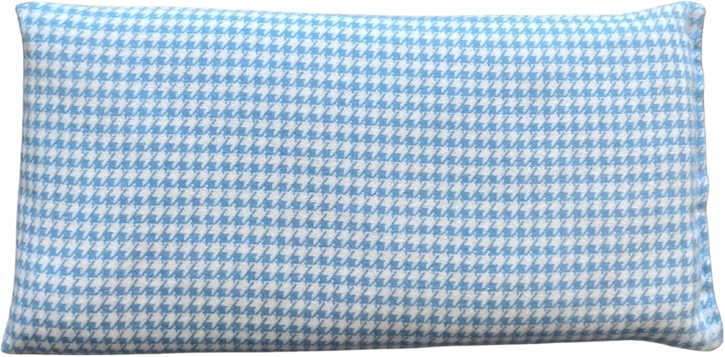 HOME COMFORT Rice & Lavender Microwavable Heating Pad-Reusable Moist Heat or Cold Therapy 10” X 5” (White Clouds)
