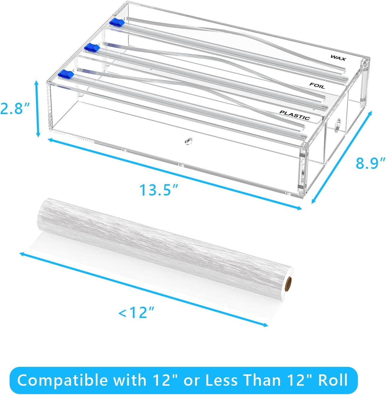 Tin Foil Organizer for Drawer | 12 Labels