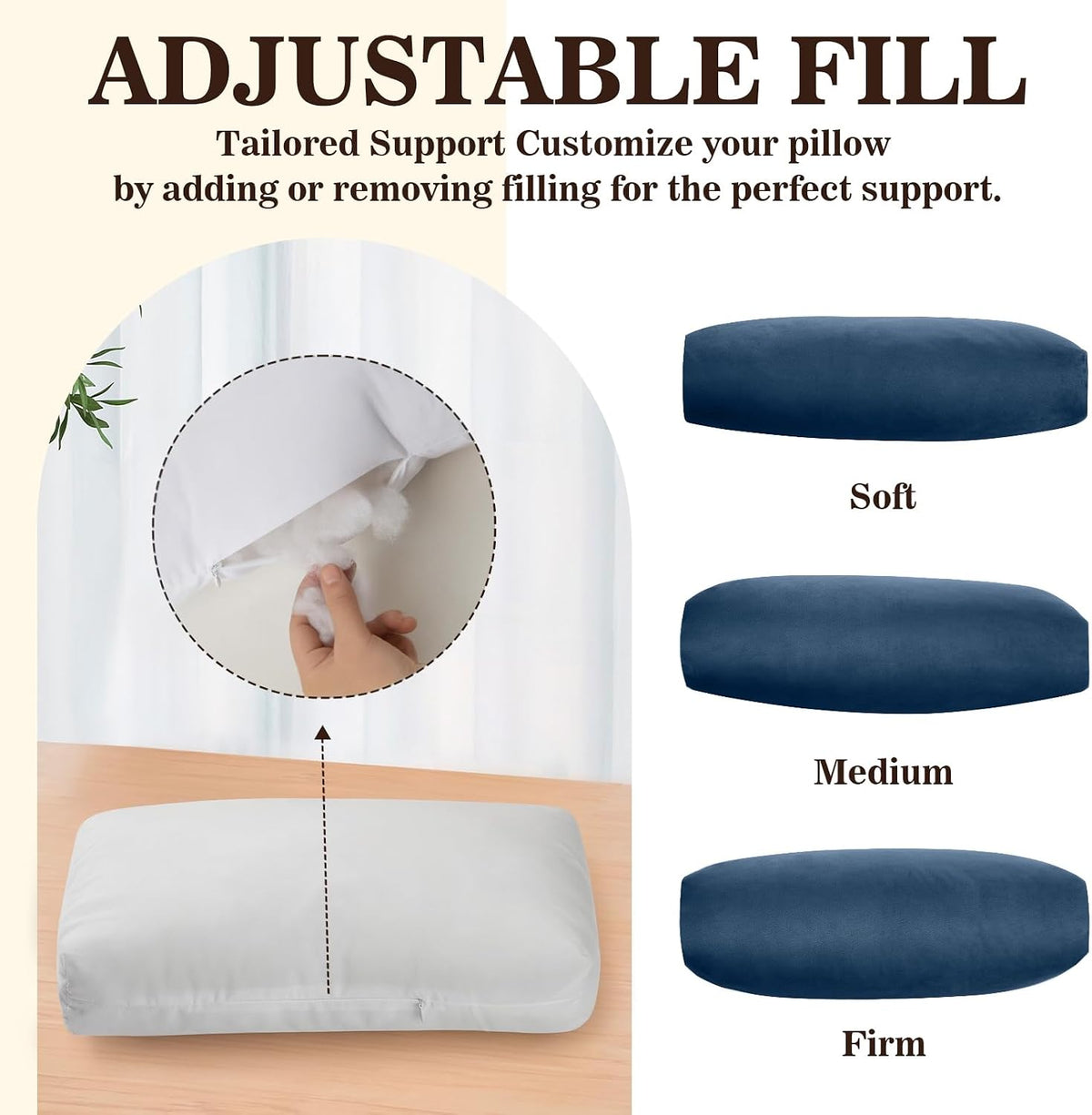 Recliner Headrest Pillow, Adjustable Comfort Neck & Head Support Pillow