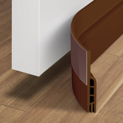Holikme Door Draft Stopper 41inch Weather Stripping Door Seal Sweep | Under Door Draft Insulator Strong Adhesive Silicone Garage Window Strip Blocker Cold Air & Noise, Easy Install Save Energy