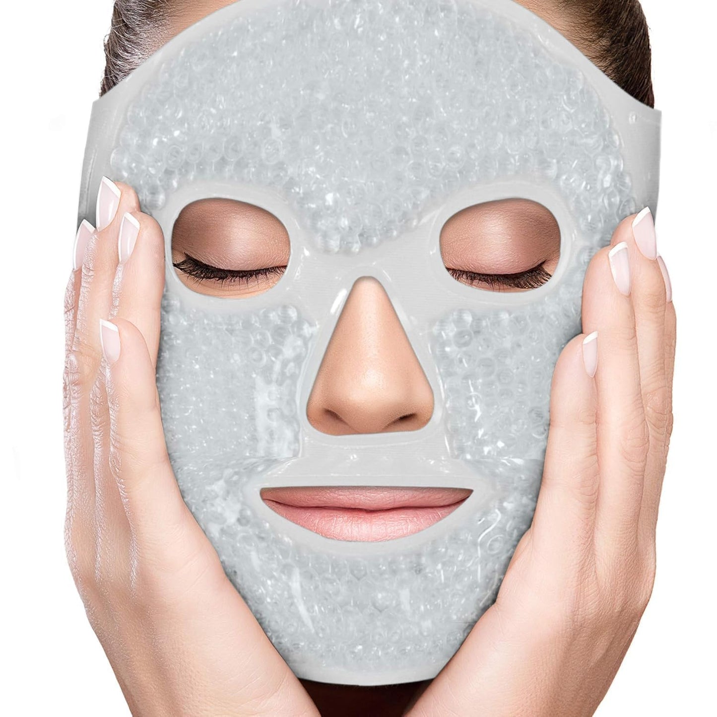 Cooling Gel Eye Mask Cold Compress for Puffy Eyes, Dark Circles, Headaches, Purple