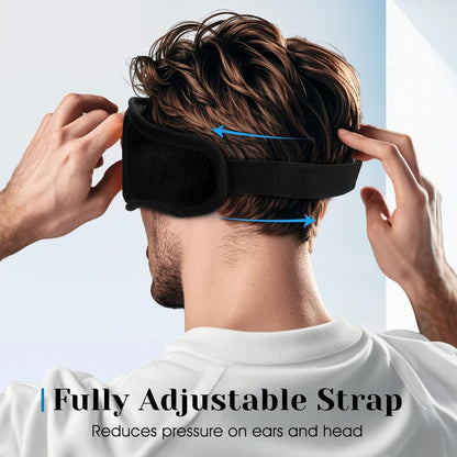 MUSICOZY 3D Sleep Headphones Bluetooth 5.4 Sleep Mask with HD Speakers