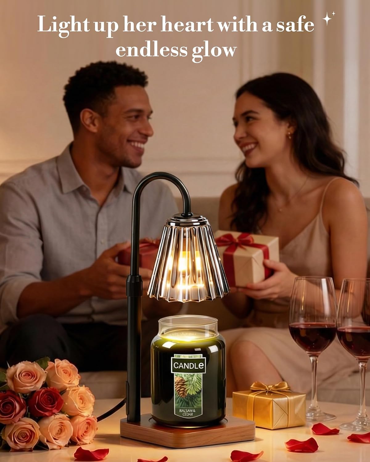 Marycele Candle Warmer Lamp with Timer, Vintage Home Decor, Gifts for Women