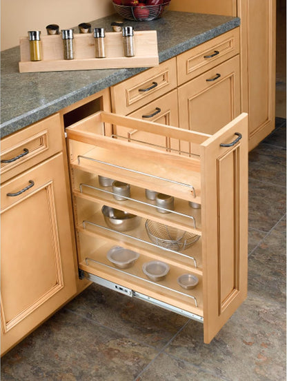 Rev-A-Shelf Wood Spice Insert Accessory for 448 Series Organizer w/Soft-Close
