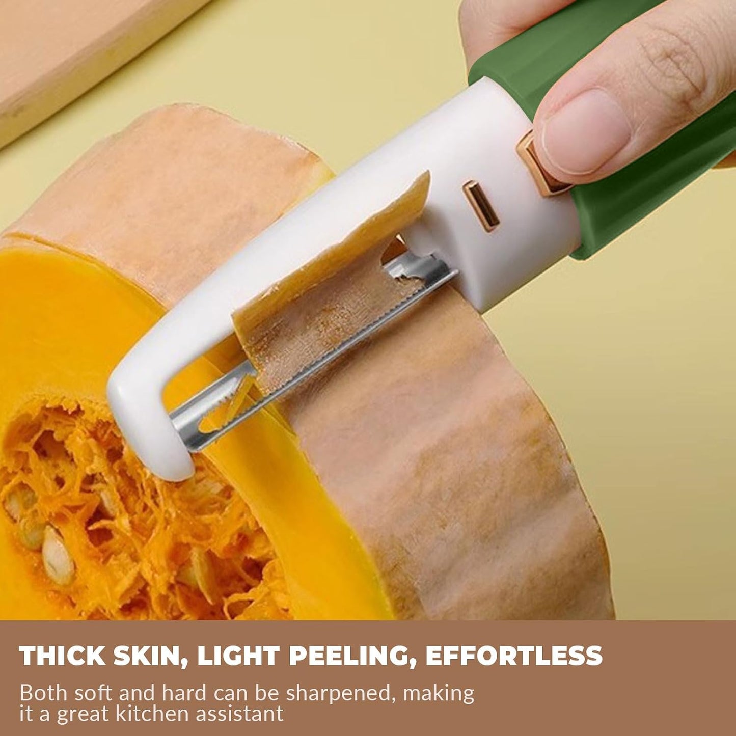 2 in 1 Paring Peeler Knife Multifunctional Stainless Steel Peeler,Creative Fruit and Vegetable Dual-Use Peeler Knife, Outdoor Portable Safety Cover Peeling Fruit Peeler, Kitchen gadgets (pink)