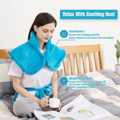 Tefici Heating Pad for Back,Birthday Gift for Women Men Mom Dad,FSA Eligible HSA Approved,24" x33"Fast Heating, Electric Heat Pad,2H Auto-Off, Neck and Shoulders and Back Heat Pad,ETL Certified,Gray
