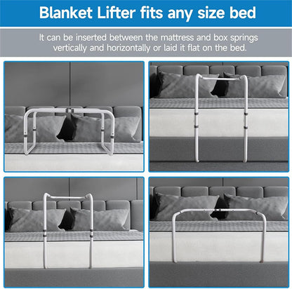 Adjustable Bed Sheet Raiser Blanket Lifter Metal Blanket Frame for Foot Pressure Relief & Post Procedure Comfort