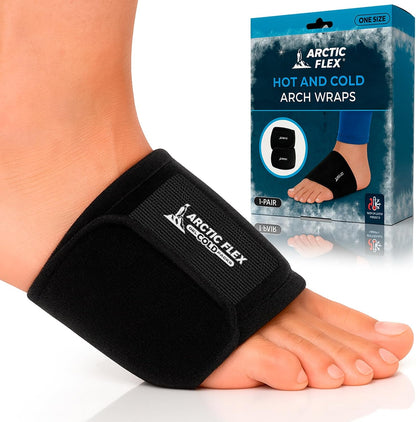 Arctic Flex Foot Ice Pack Wrap - Reusable Gel Cold Brace for Arch Pain