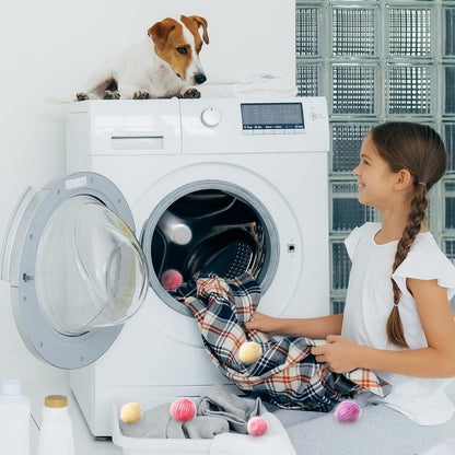 Blulu 18 Pieces Pet Hair Remover for Laundry, Classic Color | Reusable Washing Machine Hair Catcher Pet Dog Cat Fur Catcher Lint Remover from Laundry