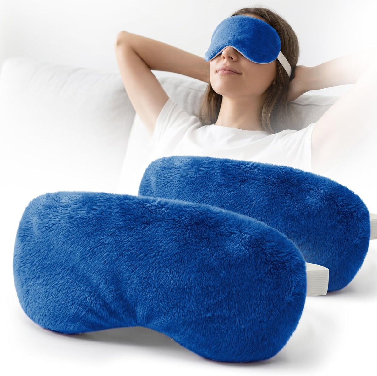 MORLIDEN Heated Eye Mask for Dry Eyes & Stye - Microwavable Warm Compress