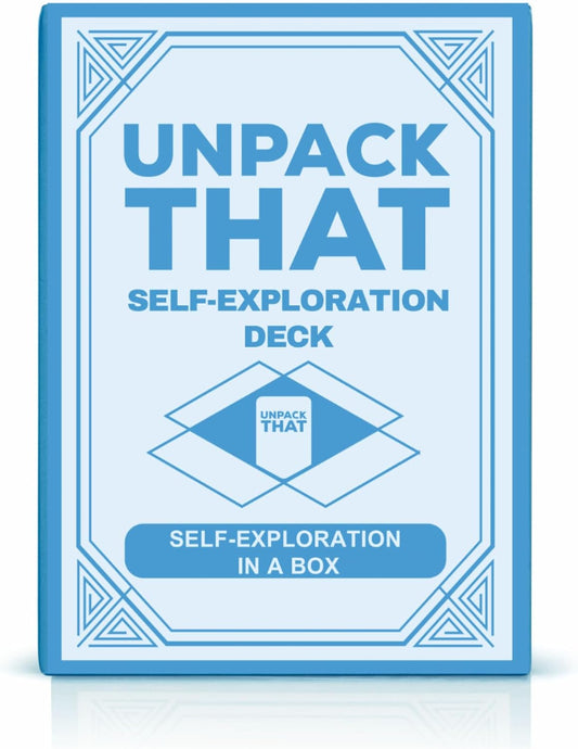 UNPACK THAT Self-Exploration Card Deck Personal Growth Cards - 100 Deep Questions for Self-Discovery, Mindfulness & Emotional Healing | Journal Prompt, for Her